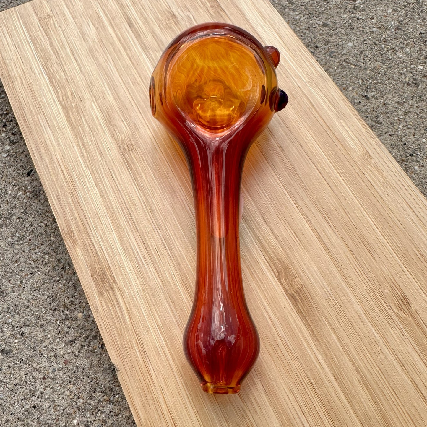 Boro Vault Colorado Spoon Amber Purple Vac Stack + Loki's Lipstick dots