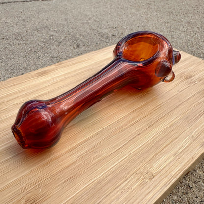 Boro Vault Colorado Spoon Amber Purple Vac Stack + Clear Dots