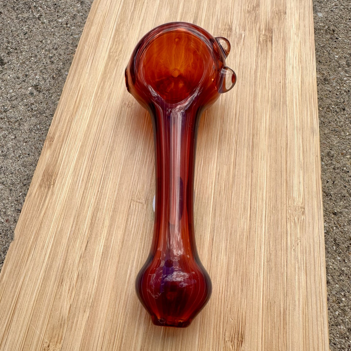 Boro Vault Colorado Spoon Amber Purple Vac Stack + Clear Dots