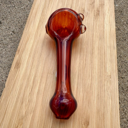 Boro Vault Colorado Spoon Amber Purple Vac Stack + Clear Dots