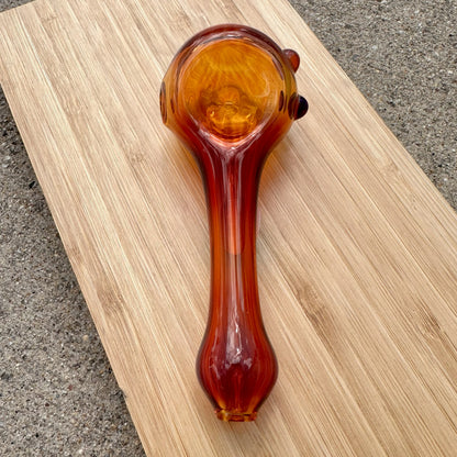 Boro Vault Colorado Spoon Amber Purple Vac Stack + Loki's Lipstick dots