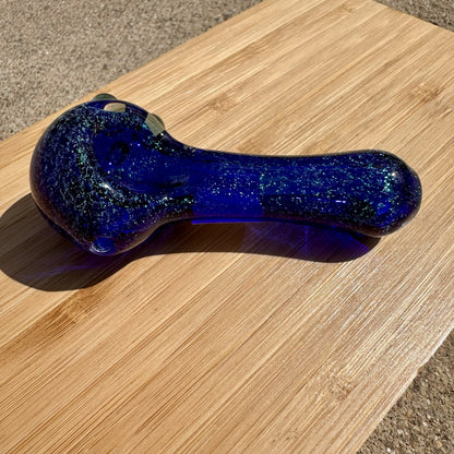Boro Vault Colorado Spoon Green Dichroic + Cobalt Blue + Blue Stardust