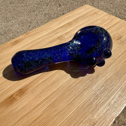 Boro Vault Colorado Spoon Green Dichroic + Cobalt Blue + Blue Stardust