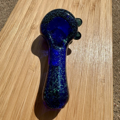 Boro Vault Colorado Spoon Green Dichroic + Cobalt Blue + Blue Stardust
