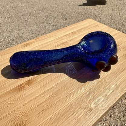 Boro Vault Colorado Spoon Green Dichroic + Cobalt Blue + Loki's Lipstick