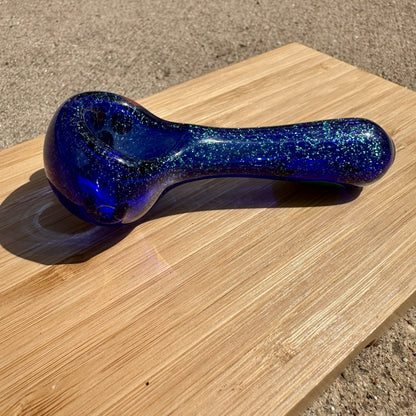 Boro Vault Colorado Spoon Green Dichroic + Cobalt Blue + Loki's Lipstick
