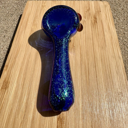 Boro Vault Colorado Spoon Green Dichroic + Cobalt Blue + Loki's Lipstick